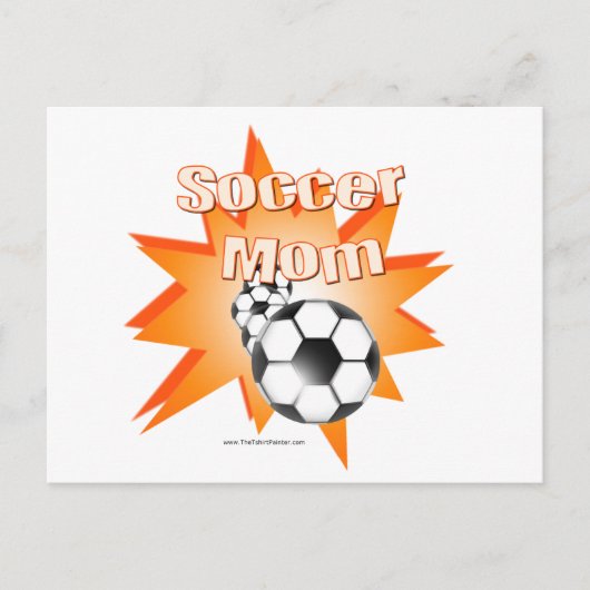 Voetbal mam briefkaart (Voorkant)