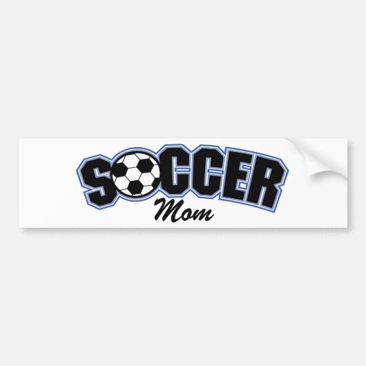 Voetbal mam bumpersticker (Voorkant)