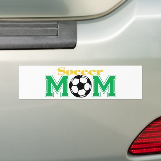 Voetbal mam bumpersticker (Op auto)