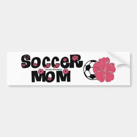 Voetbal mam bumpersticker (Voorkant)