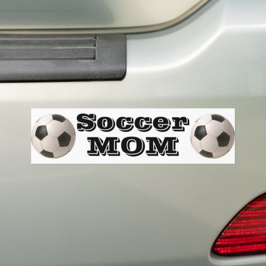 Voetbal Mam - Bumpersticker (Op auto)