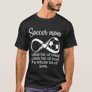 Voetbal mam een beetje tsaar een beetje L T-shirt