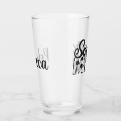 Voetbal Mam en Name Glass Glas (Rechts)