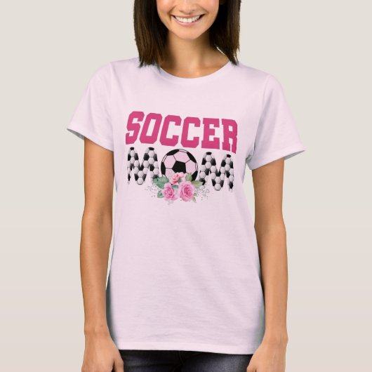 Voetbal Mam Football Fan Mathers Day Football Team T-shirt (Voorkant)