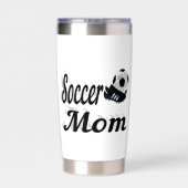 Voetbal mam geïsoleerde drinkbeker (Achterkant)