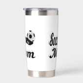 Voetbal mam geïsoleerde drinkbeker (Rechts)