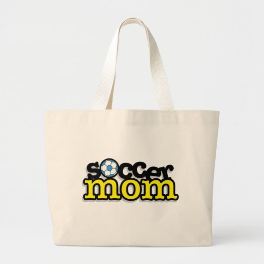 Voetbal mam grote tote bag (Voorkant)