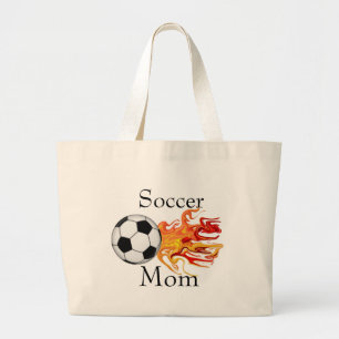 Voetbal mam grote tote bag