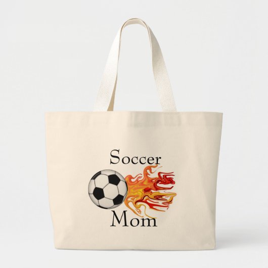 Voetbal mam grote tote bag (Voorkant)