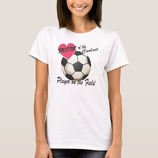 Voetbal mam koelste speler t-shirt (Voorkant)