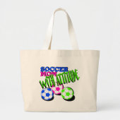 Voetbal Mam met Attitude Grote Tote Bag (Voorkant)