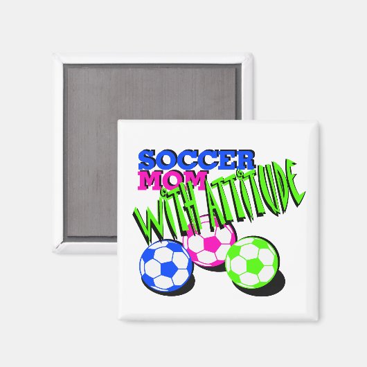 Voetbal Mam met Attitude Magneet (Voorkant / Achterkant)