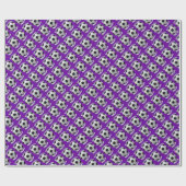 Voetbal mam op Paars Cadeaupapier (Vlak)