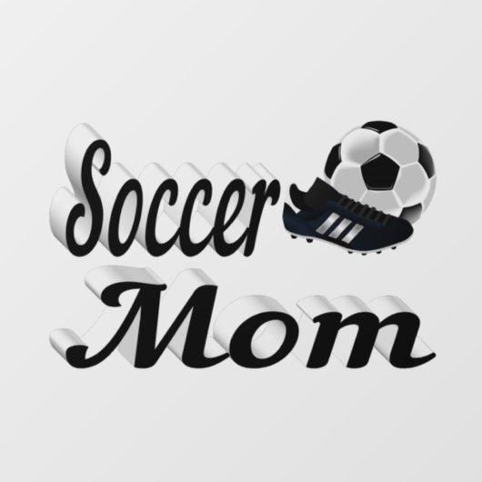 Voetbal mam raamsticker (Vel)