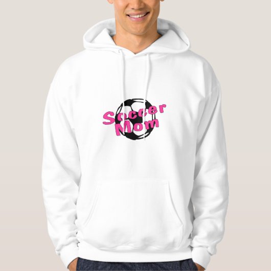 Voetbal Mam (Roze) Hoodie (Voorkant)
