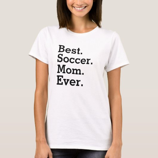 Voetbal mam shirt - Beste Voetbal mam ooit T-shirt (Voorkant)