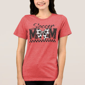 Voetbal mam Tri-Blend shirt