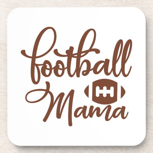 Voetbal Mama Bier Onderzetter (Voorkant)