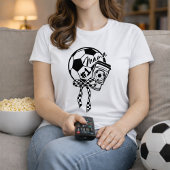 Voetbal Mama Coffee Bow Stijl T-shirt