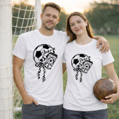 Voetbal Mama Coffee Bow Stijl T-shirt