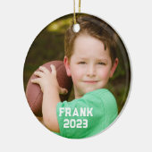 Voetbal Mama Foto Keramisch Ornament (Links)