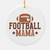 Voetbal Mama Foto Keramisch Ornament (Achterkant)