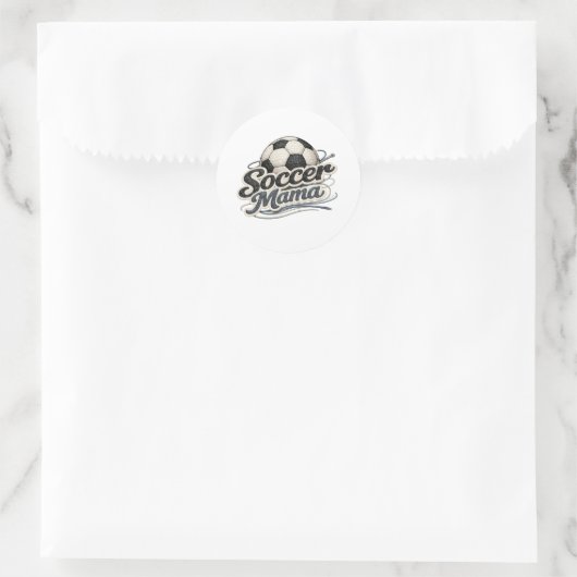 Voetbal Mama Gehaakt Badge Sticker (Tas)