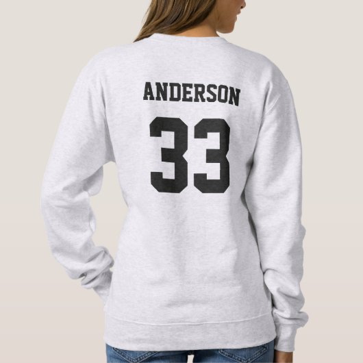 Voetbal Mama Gift Retro Custom Voetbal Sweatshirt (Achterkant)