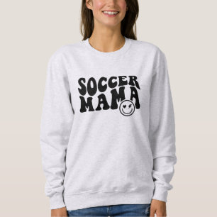 Voetbal Mama Gift Retro Custom Voetbal Sweatshirt