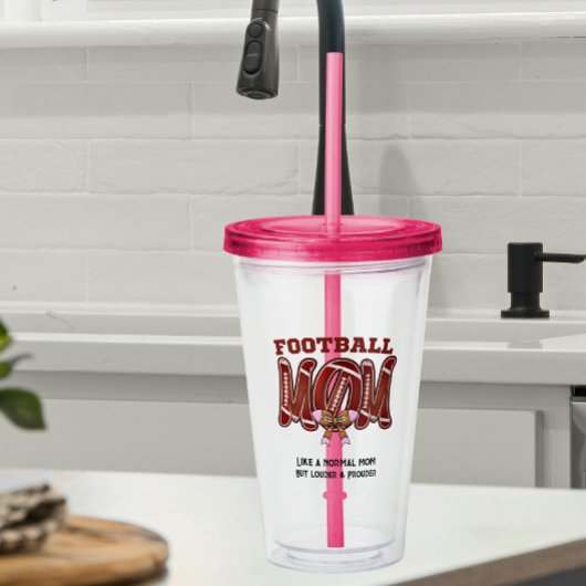  voetbal mama grappige spellen dag moederdag acryl drinkbeker