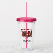  voetbal mama grappige spellen dag moederdag acryl drinkbeker (Voorkant)