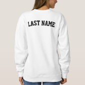 Voetbal Mama Hartbal Gepersonaliseerde Gift voor M Trui (Achterkant)