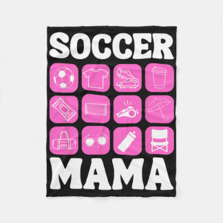 Voetbal Mama Iconen Voetbal Essentieel _3  Fleece Deken