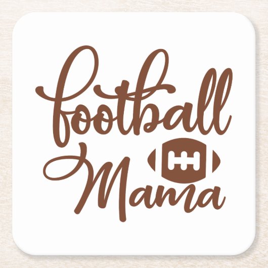 Voetbal Mama Kartonnen Onderzetters (Voorkant)