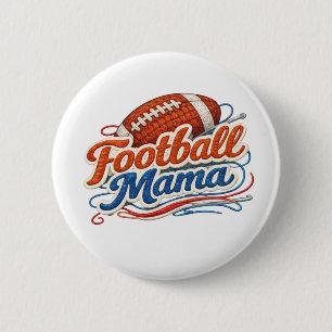 Voetbal Mama Knop Speld Ronde Button 5,7 Cm