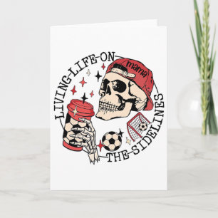 Voetbal Mama Leven op de Zijlijn Skelet Kaart