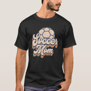 Voetbal Mama Moederdag  Retro Vrouwen T-shirt