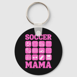 Voetbal Mama Pictogrammen Voetbal Essentieel _2  Sleutelhanger