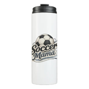 Voetbal Mama Reisbeker – Cadeaubeker voor Moeder v Thermosbeker