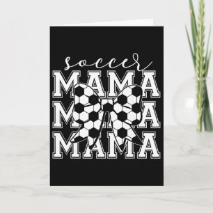 Voetbal Mama Retro Groovy Voetbal Zachte Moeder Kaart
