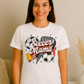 Voetbal Mama Shirt – Bold Bow & Patterned Heart