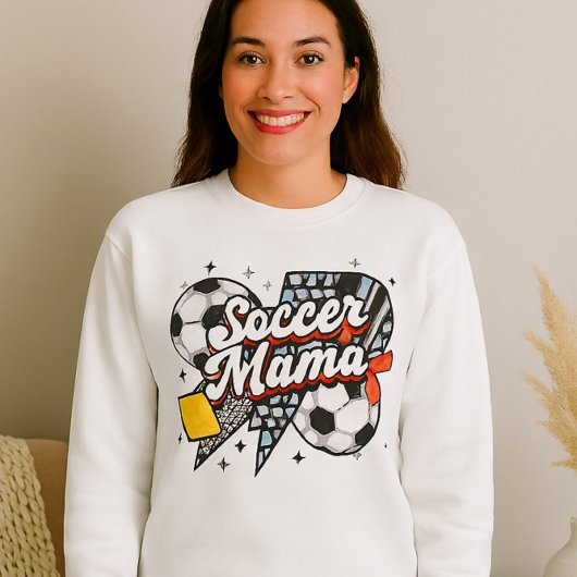 Voetbal Mama Shirt – Bold Bow & Patterned Heart
