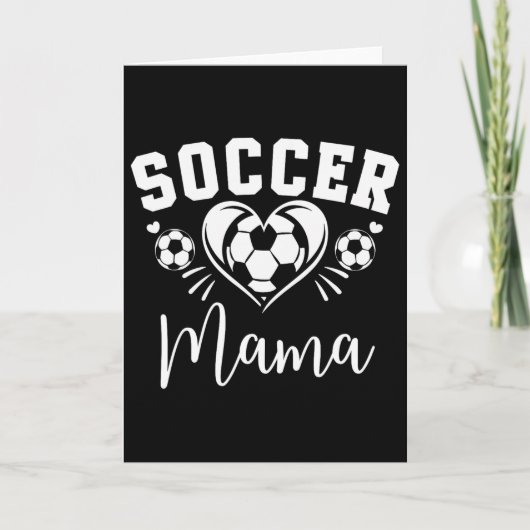 Voetbal Mama Voetbal Hart  Kaart (Voorkant)