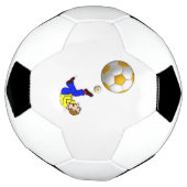 Voetbal Man Kicking Ball (Gedraaid)