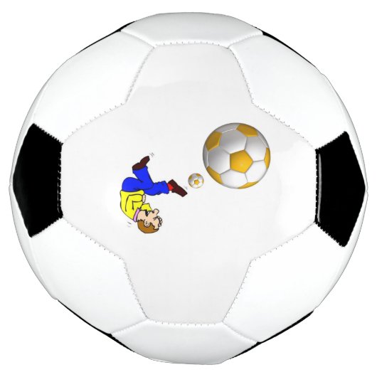 Voetbal Man Kicking Ball (Gedraaid)