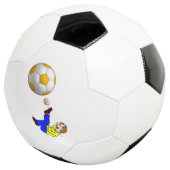 Voetbal Man Kicking Ball (Drie kwart)