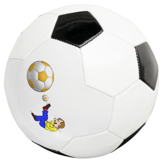 Voetbal Man Kicking Ball (Drie kwart)