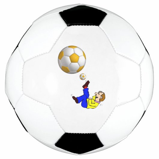 Voetbal Man Kicking Ball (Voorkant)
