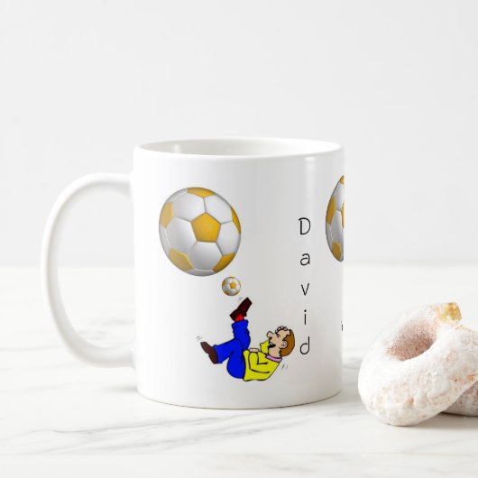 Voetbal Man Mok (Met donut)