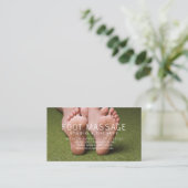 Voetbal Massage Therapist Soles of Feet Visitekaartje (Staand voorkant)